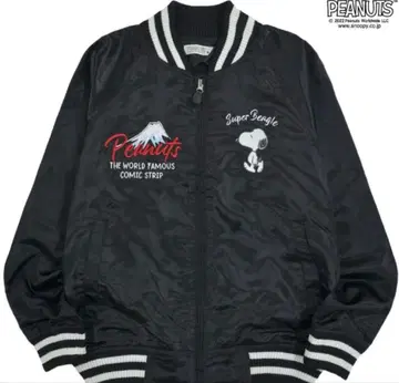 스누피 스카잔 아우터 우드스탁 자수 후지산 일본풍 긴팔