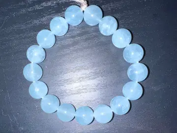수정 팔찌 스카이블루 라이트 블루 액세서리