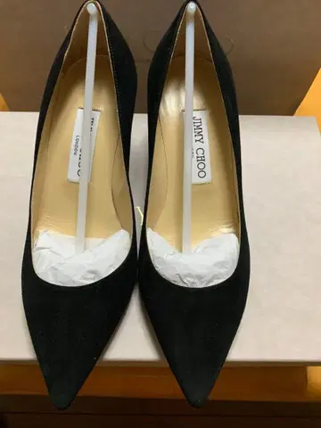 지미추 블랙 스웨이드 하이힐 36.5