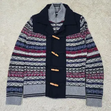 새상품급 데시구알 Desigual 더플 코트풍 니트 자켓 남성용 S