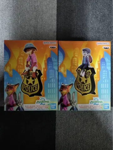 주토피아2 모니터 탑 피규어 닉 주디 피규어 2종 세트