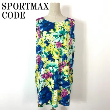 SPORTMAX CODE 슬리브리스 원피스 꽃무늬 M B9579
