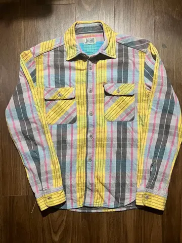 JELADO 체크 무늬 플란넬 셔츠 멀티 컬러