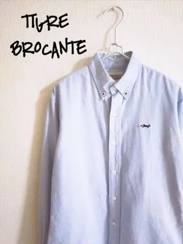 D222119 TIGRE BROCANTE 옥스 롱 슬리브 셔츠