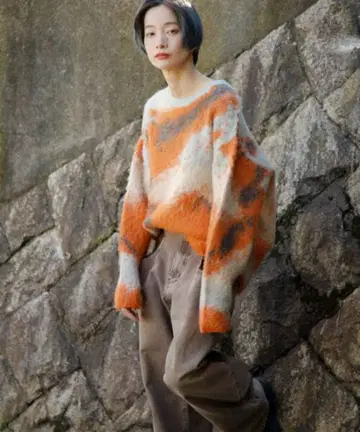 KBF 갤럭시 샤기 니트 KBF