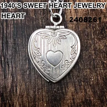 스위트하트 주얼리 하트 실버 빈티지 목걸이 하자품