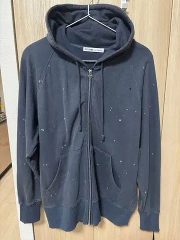 RELUME 다크 그레이 집업 후드티