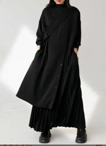 안티카 antiqua 아지메 플리츠 원피스 원피스 원피스