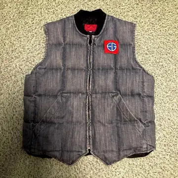 에비수 evisu 데님 다운 베스트 38인치