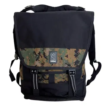 CHROME 크롬 백팩 카모 패턴 블랙 데이백