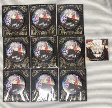 주술회전 생일 캔뱃지 고죠 사토루 스티커