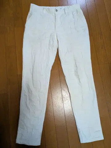 PING 올 패턴 로고 속기모 골프 팬츠 남성용 M 화이트 겨울용 방한