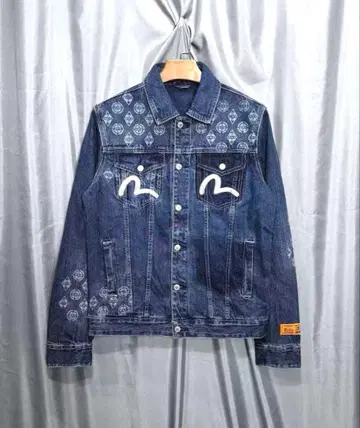 에비수 EVISU G 자켓 데님 자켓 M 사이즈 자수