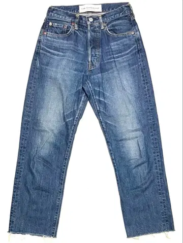 THE SHINZONE 하이웨스트 버튼 플라이 컷오프 데님