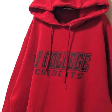 저지즈 W&J 칼리지 후드 맨투맨 레드 빨간색 L 구제 의류