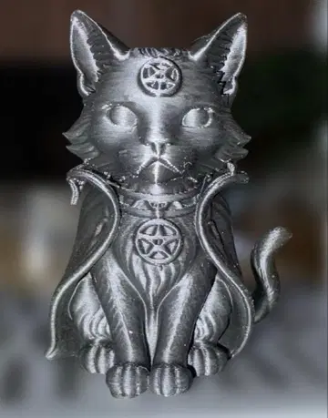 셜록캣 고양이 피규어 블랙 망토 포함