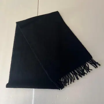 Joshua Ellis 100% 캐시미어 블랙 머플러