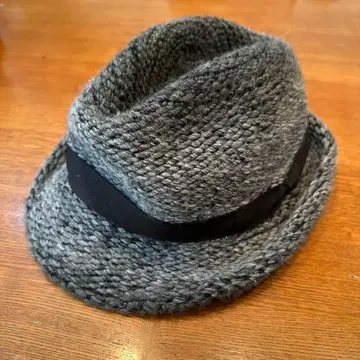 CA4LA 중절 울 혼방 햇 M 그레이 이탈리아제