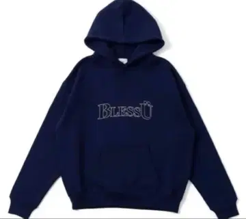 BlessU 네이비 후드티