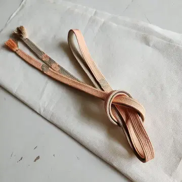 고대 수제 끈 실크 꽃무늬 약 170cm