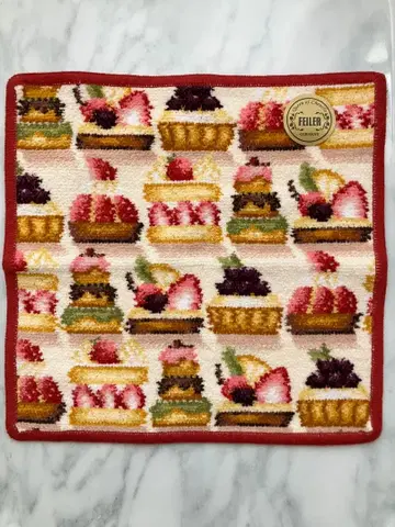 러브리 바이 페이러 러브리 돌체 손수건 테두리 레드