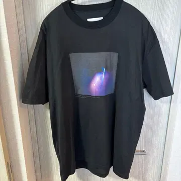 ssstein 블랙 T셔츠 그래픽 프린트