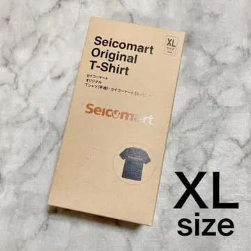 [ 미사용 새상품 ] 세이코 마트 세콤 오리지널 T셔츠 네이비 로고
