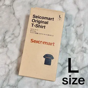 [ 미사용 새상품 ] 세이코 마트 세콤 오리지널 T셔츠 네이비 로고