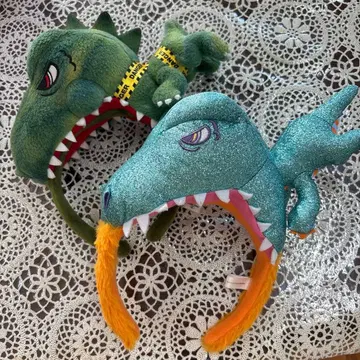 유니버셜 USJ 쥬라기 공원 젤라시크 머리띠 2종 세트