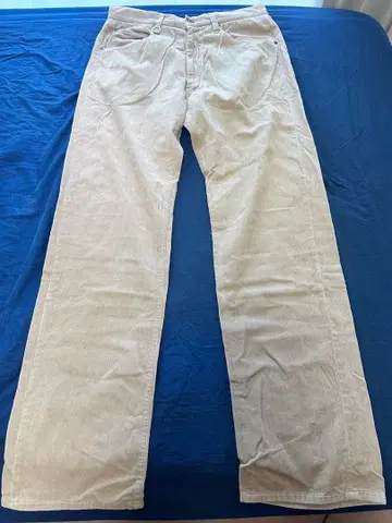 SOPHNET. 베이지 코듀로이 스트레이트 팬츠