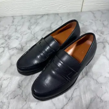 컨디션 최상 SHIPS Colors 블랙 코인 로퍼 25cm 상당