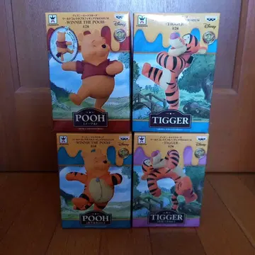 디즈니 캐릭터 프리미엄 피규어 푸우&티거 4개 세트