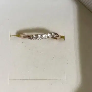 스타 주얼리 화이트 토파즈 K10 금 반지 9호