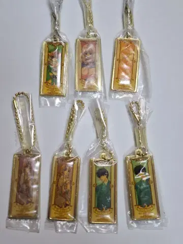 카드캡터 사쿠라 크로우 카드ver 금 도금 메탈 키링