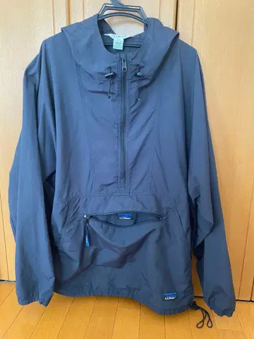LLBean 블랙 아노락 후드티