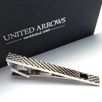 uat672 유나이티드 애로우즈 넥타이핀 실버 x 블랙 흑오닉스
