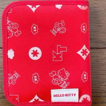 HELLO KITTY 헬로키티 레드 지갑