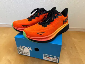 호카 CLIFTON 9 클리프톤 9 26.5cm 오렌지