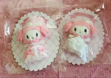 미개봉 레이디 마이멜로디 마스코트 브로치 마이멜로 벌스데이 2점