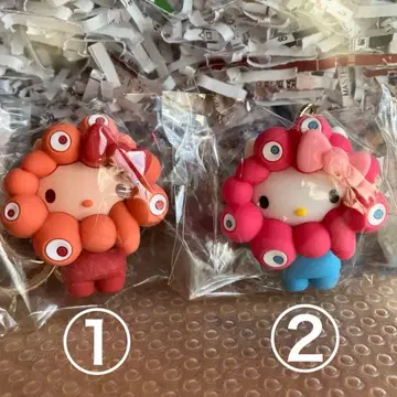 미야쿠미야쿠 키티 키링 2점