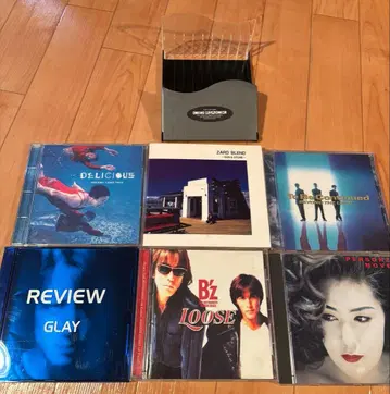 B'z/퍼슨즈/GLAY/ZARD/등 CD 6점 묶음 CD 랙 포함