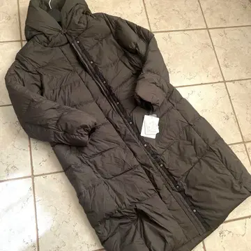 purelast 다운 코트 다운 자켓 롱 L 그레이