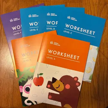 TODO ENGLISH 토도 영어 워크시트 A~F 6권 거의 새상품