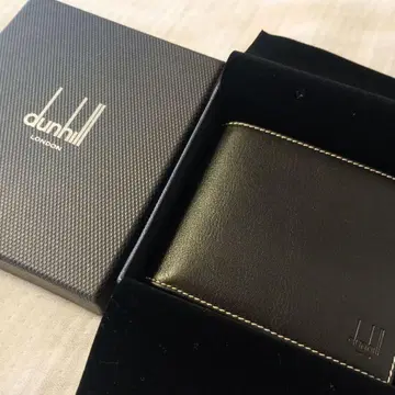 새상품 던힐 dunhill 블랙 접이식 지갑 박스 포함