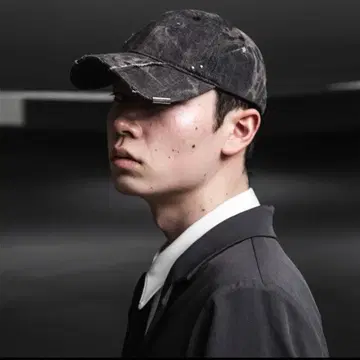 jentlouis 실버 액센트 데님 캡