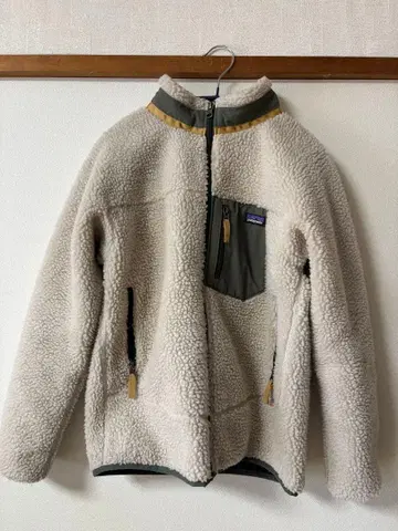patagonia 플리스 자켓 XL 크림/올리브
