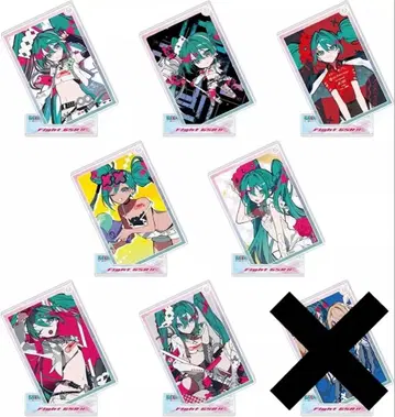 레이싱 미쿠 아크릴 스탠드 키링 7세트