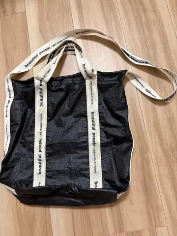 beautiful people 세일 크로스 로고 테이프 숄더백