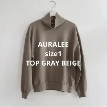 AURALEE 오라리 맨투맨 모크넥 풀오버