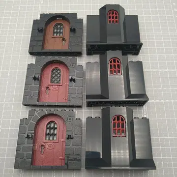 [ LEGO 레고 부품 ] 성 캐슬 벽 문 세트